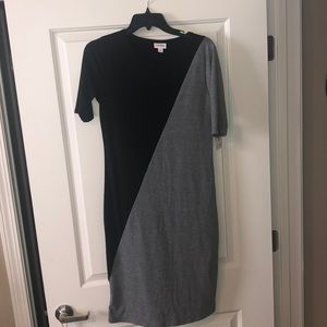 NWT - LulaRoe Grey and black dress